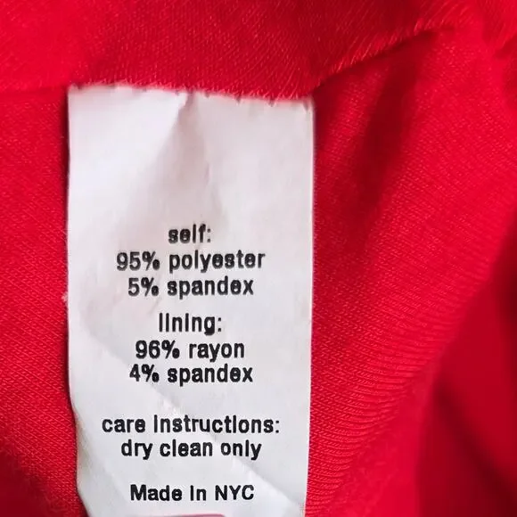 Hutch Red Sleeveless Cocktail Dress 18W Long Formal Plus Size Zip Back USA - Picture 7 of 8